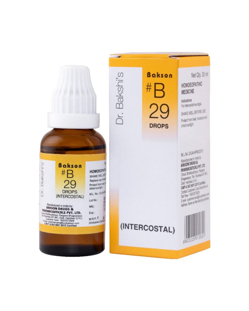 Bakson B29 - Intercostal Neuralgia Drops