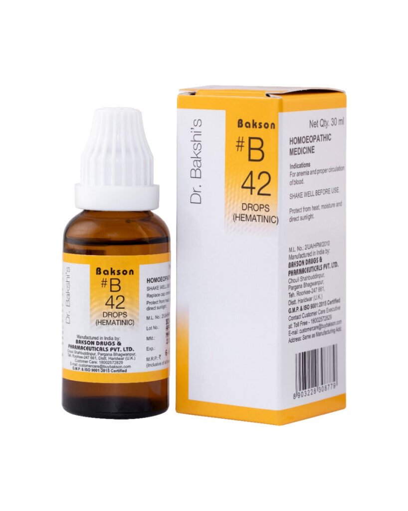 Bakson B42 - Haematinic (Anaemia) Drops