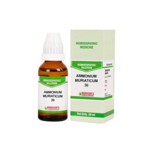 Ammonium Muriaticum — Homeopathic Dilution (Bakson)