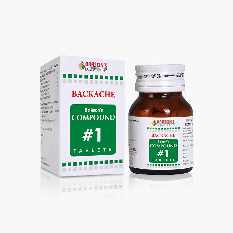 Bakson Compound #1 Tablets (Low Back Pain)