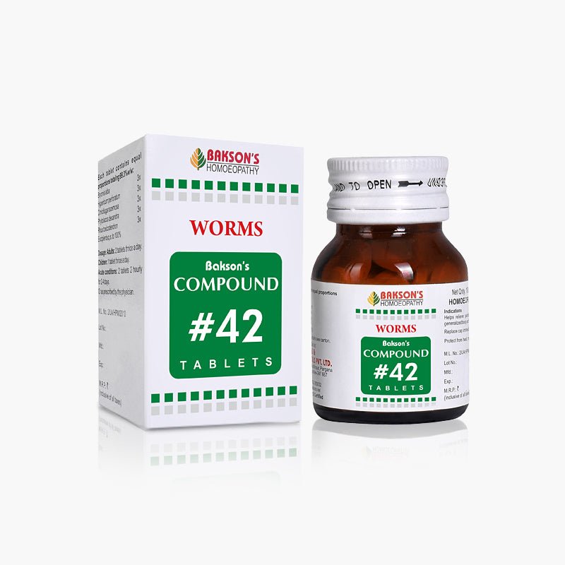 Bakson Compound #42 Tablets (Worms)