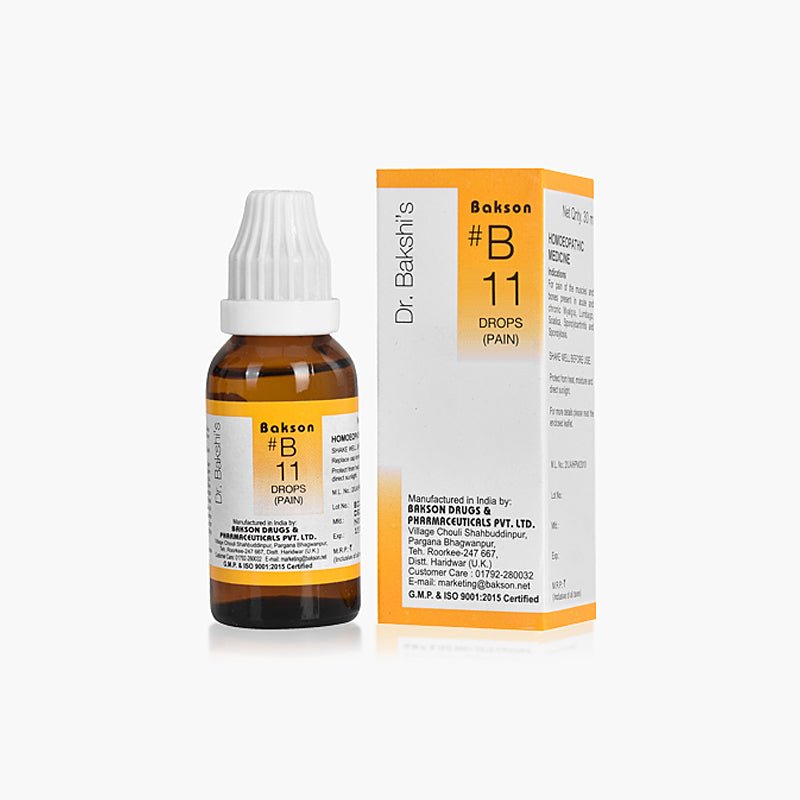 Bakson B11 - Pain Drops (Muscle, Bone & Joint)