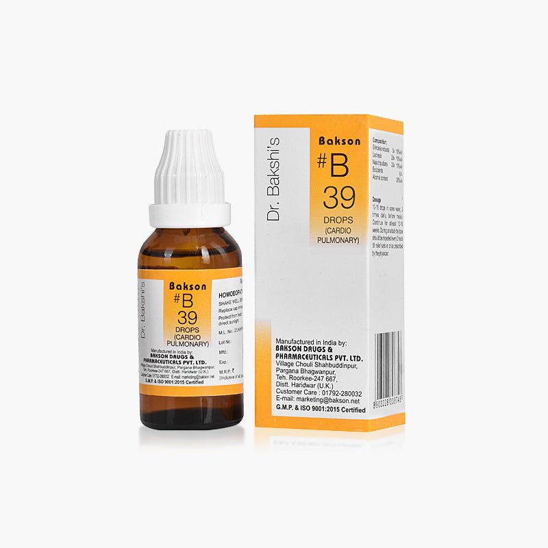 Bakson B39 - Cardio-Pulmonary Drops