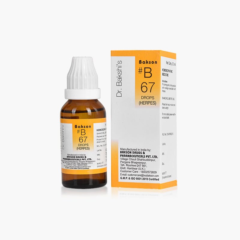 Bakson B67 - Herpes / Shingles Drops