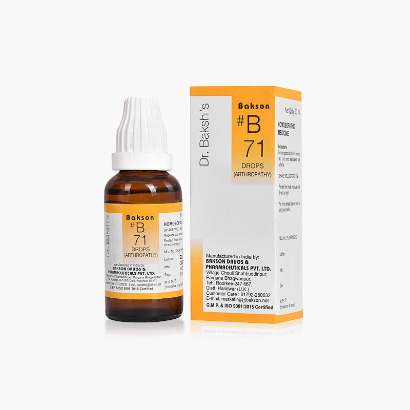 Bakson B71 - Arthropathy (Arthritis) Drops