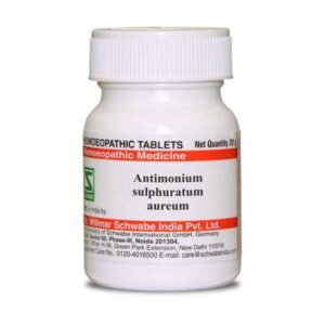 Antimonium sulphuratum aureum — Trituration Tablets (LATT)